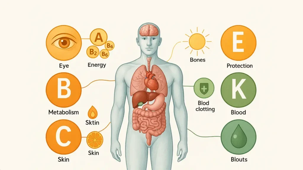 Vücutta Vitaminlerin İşlevi ve Sağlık Üzerindeki Rolleri