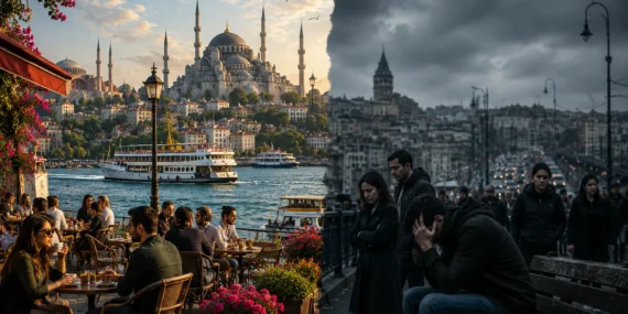 Boğaz Kafelerinden Geçim Kaygısına: İstanbul’un İki Farklı Yüzü
