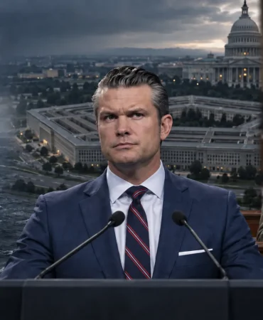 ABD Savunma Bakanı Pete Hegseth Pentagon’un önünde görülürken, Thomas Massie Temsilciler Meclisinde azil tasarısını okuyor; bir Amerikan savaş gemisi de petrol tankerinin yakınında ilerliyor.